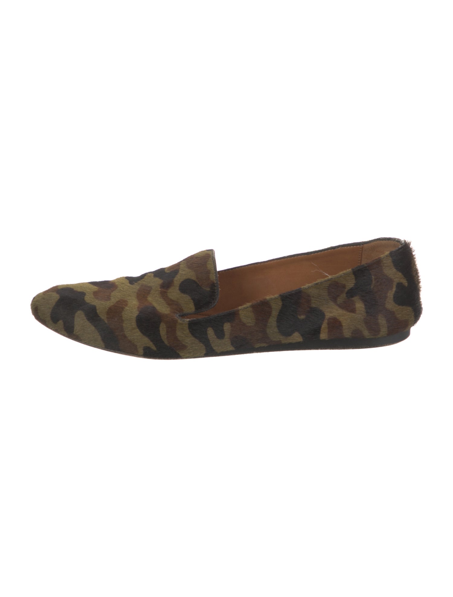 Veronica Beard Ponyhair Printed Loafers