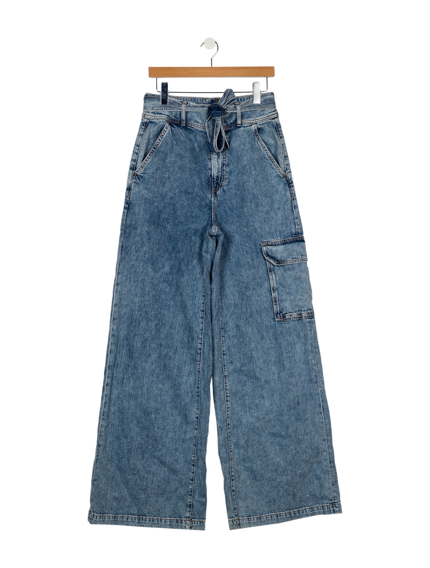Veronica Beard High-Rise Wide Leg Jeans