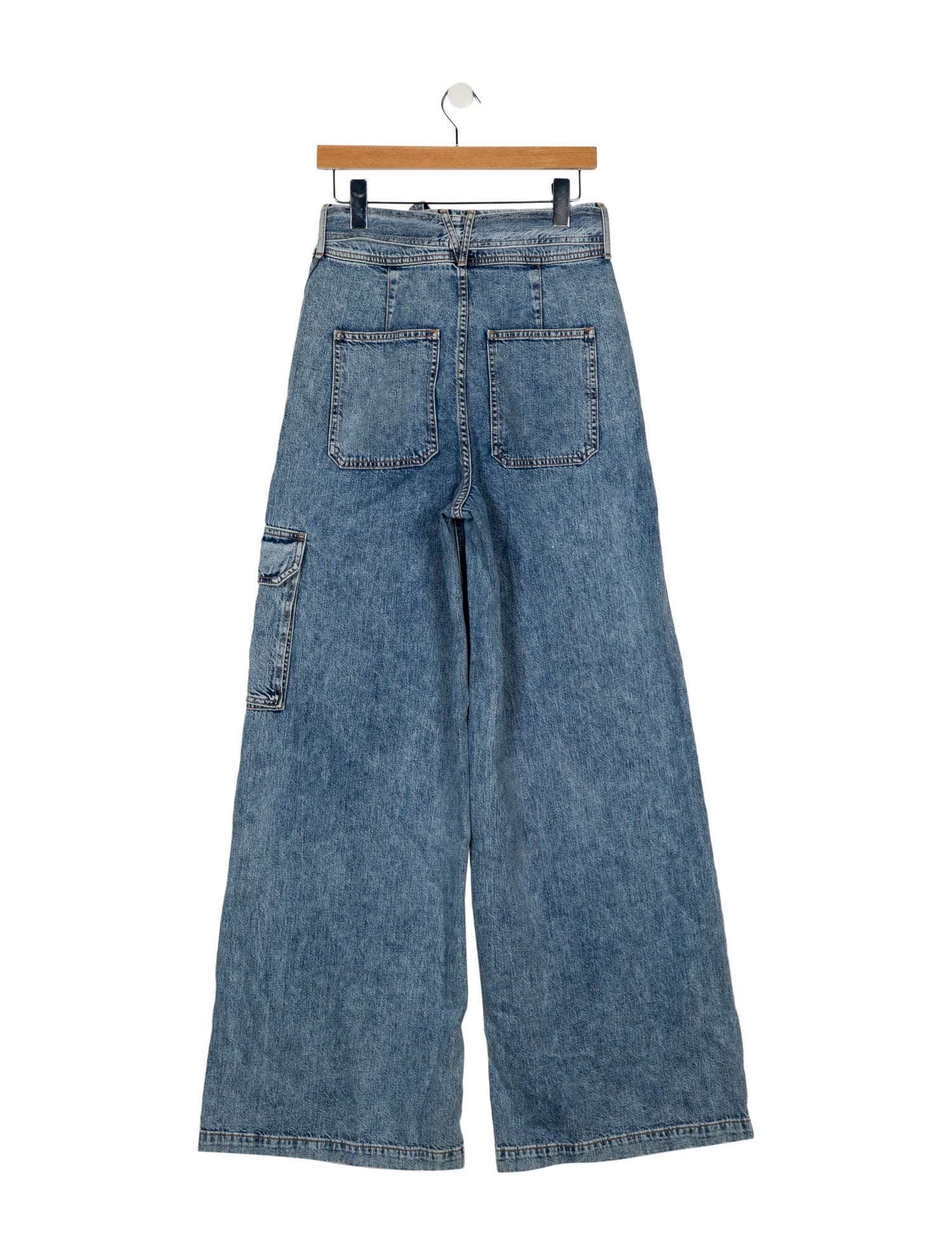 Veronica Beard High-Rise Wide Leg Jeans