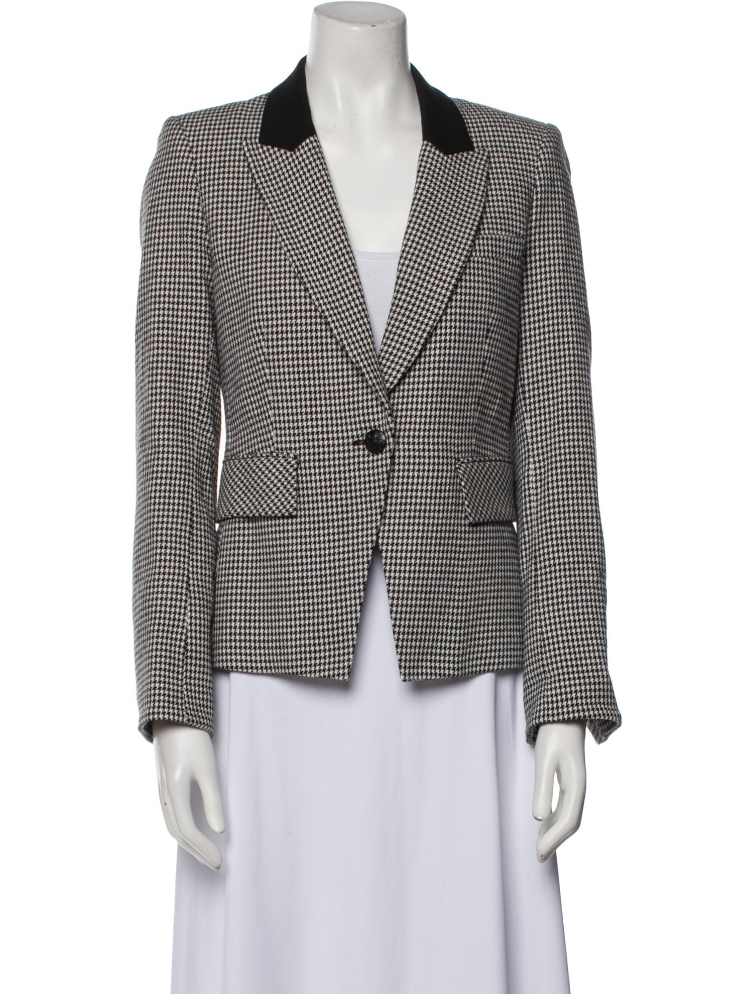 Veronica Beard Houndstooth Print Blazer