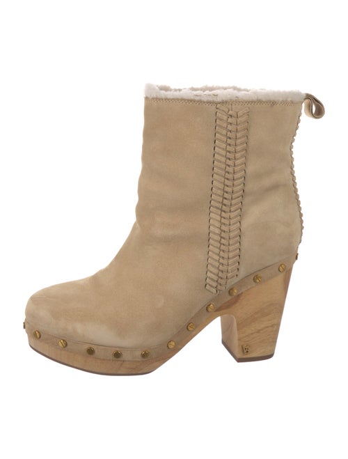 Veronica Beard Suede Studded Accents Boots