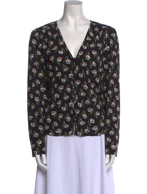 Veronica Beard Silk Printed Blouse