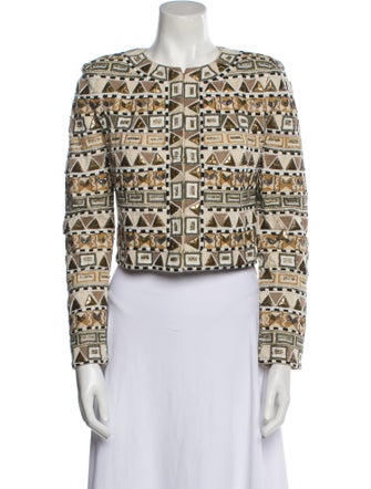 Veronica Beard Patterned Evening Jacket