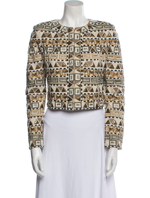 Veronica Beard Patterned Evening Jacket