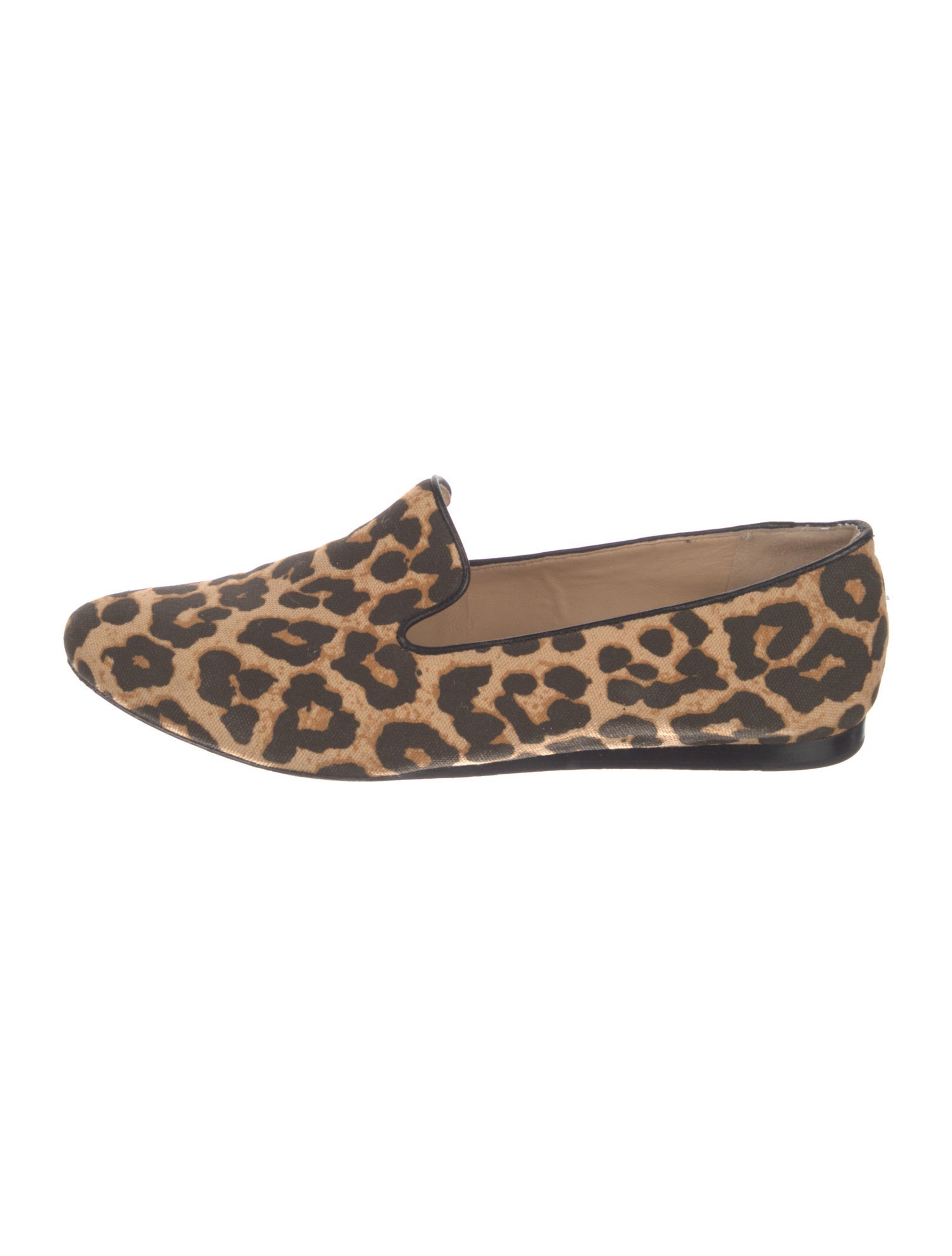 Veronica Beard Canvas Animal Print Loafers