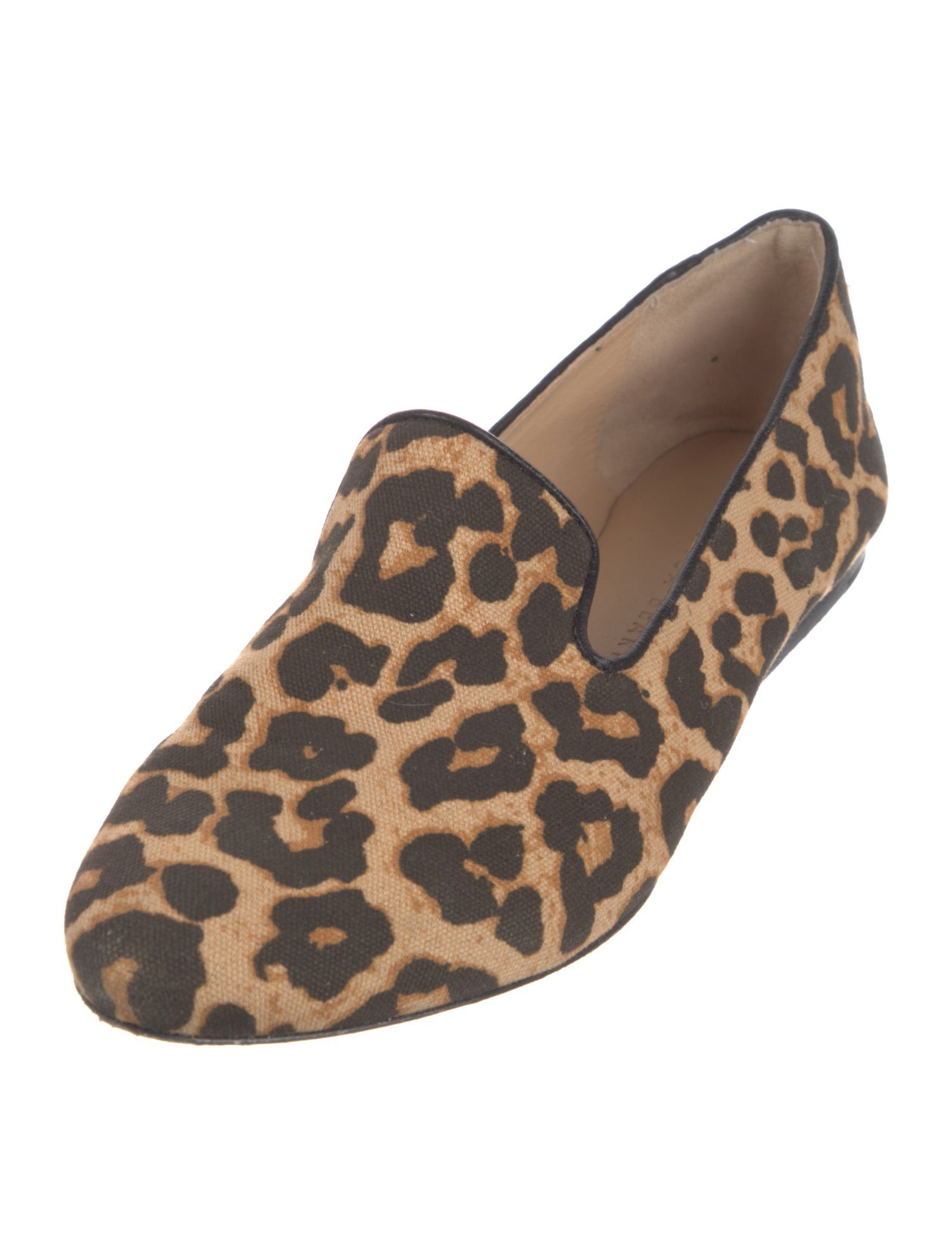 Veronica Beard Canvas Animal Print Loafers