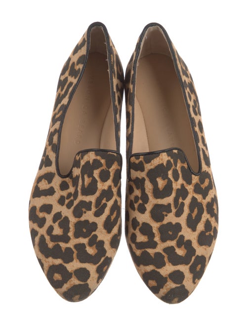 Veronica Beard Canvas Animal Print Loafers