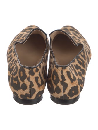 Veronica Beard Canvas Animal Print Loafers