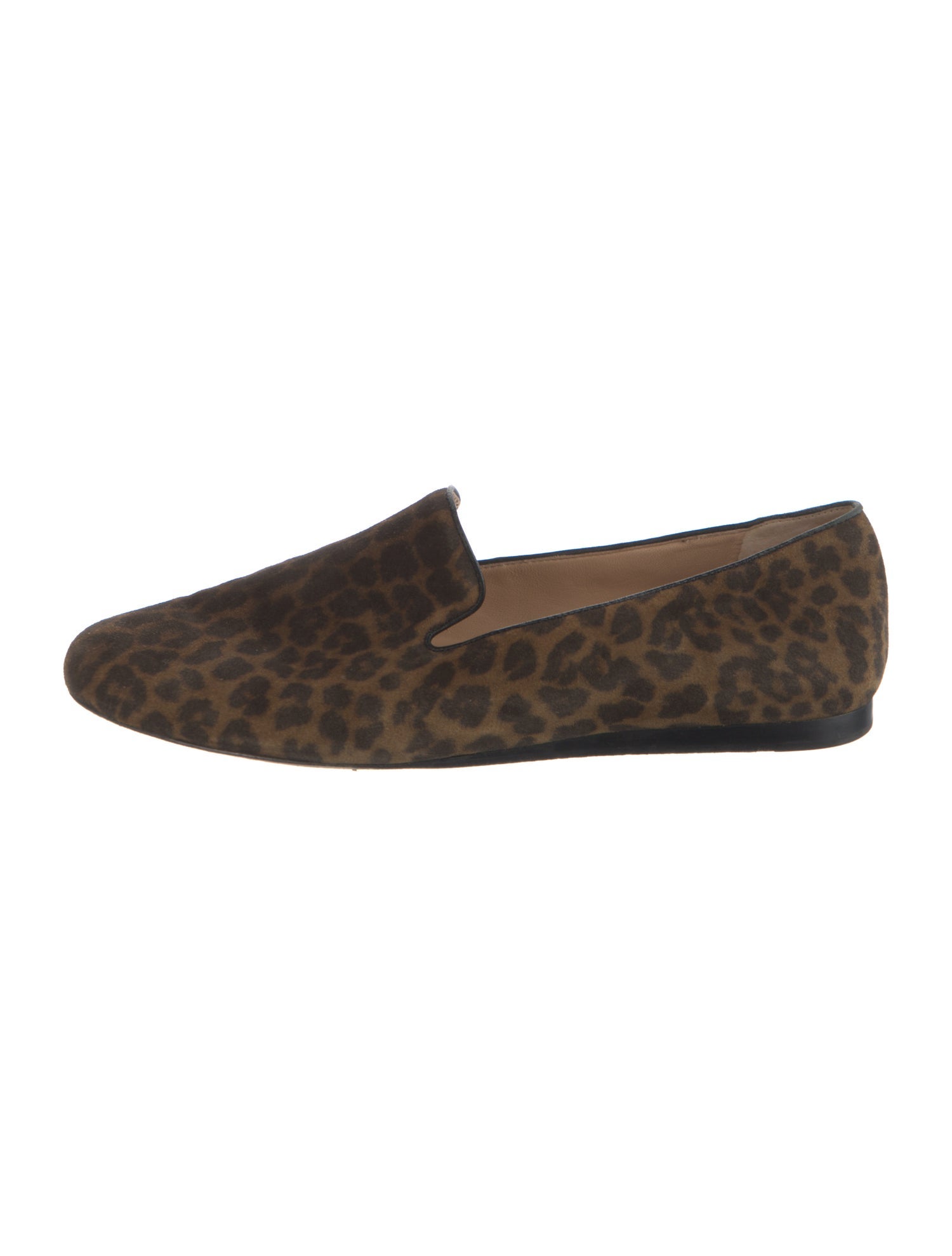 Veronica Beard Suede Animal Print Loafers
