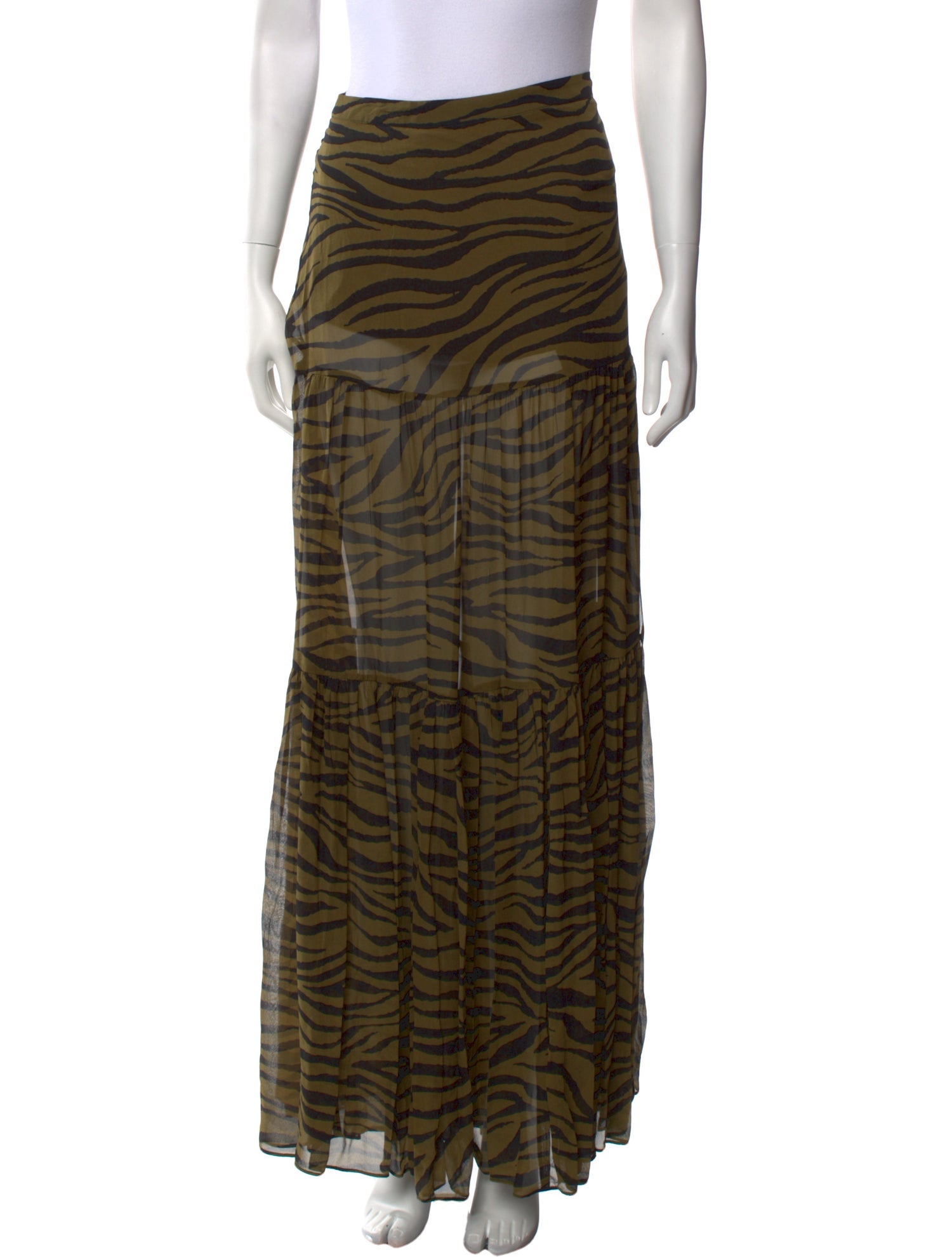 Veronica Beard Silk Long Skirt
