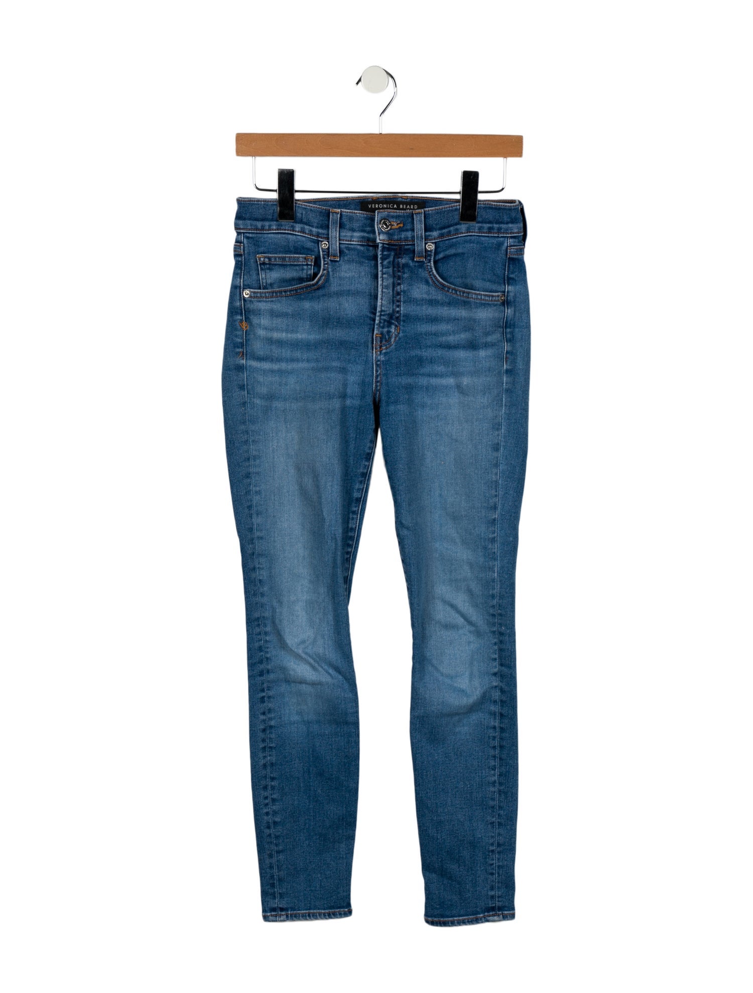Veronica Beard Mid-Rise Skinny Leg Jeans