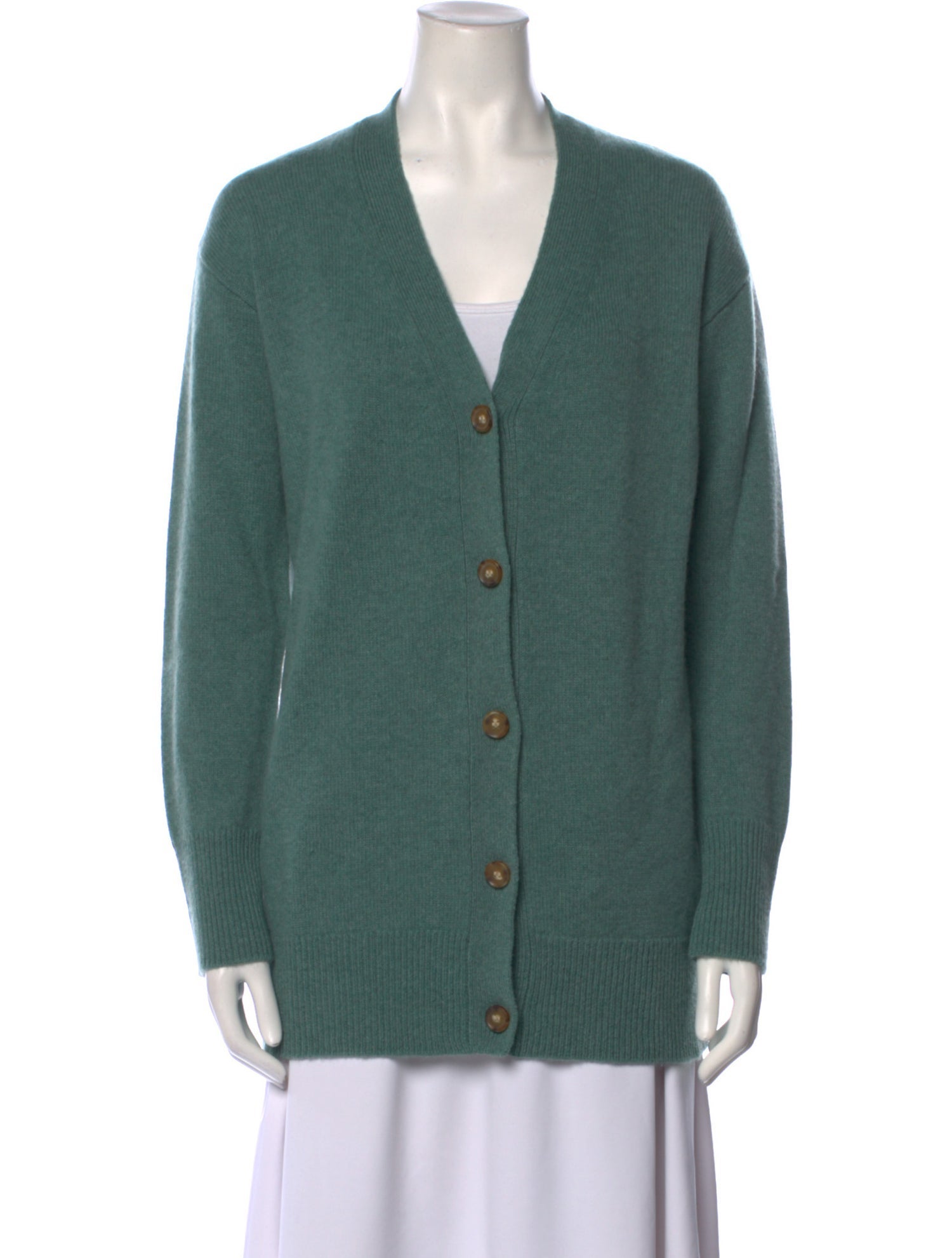 Veronica Beard Cashmere Plunge Neckline Sweater