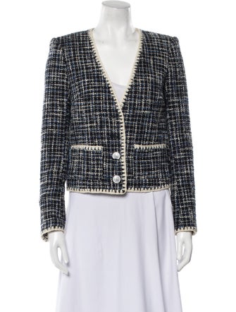 Veronica Beard Tweed Pattern Evening Jacket