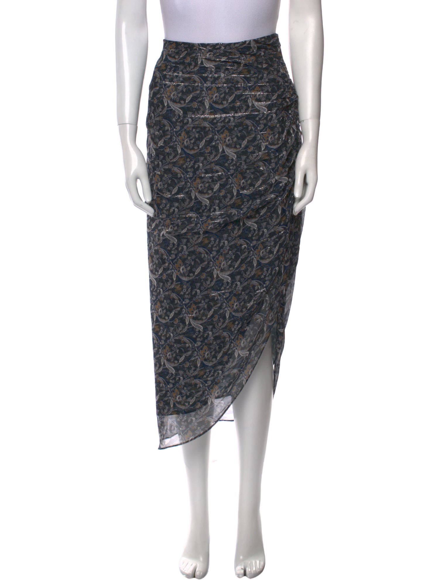 Veronica Beard Silk Midi Length Skirt