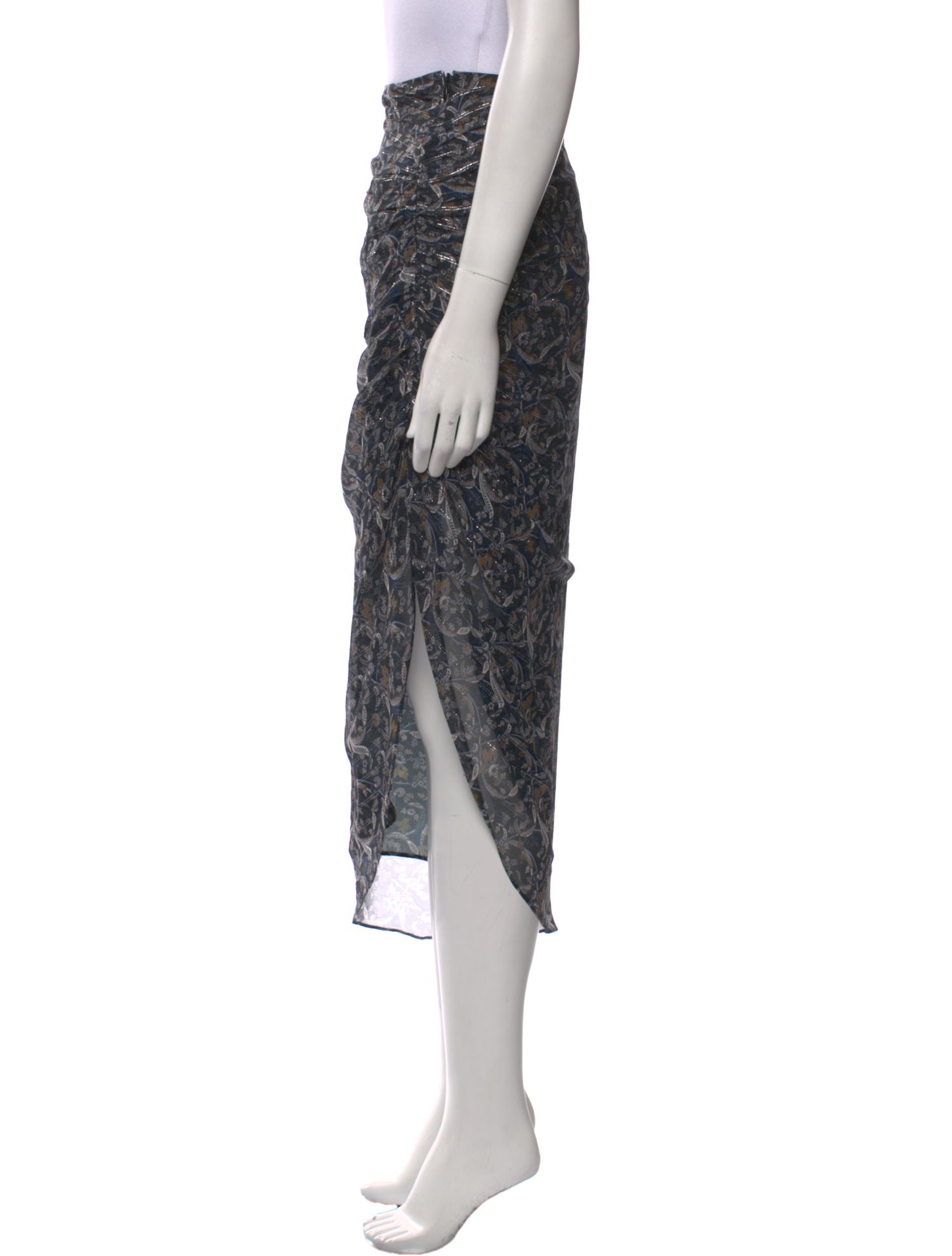 Veronica Beard Silk Midi Length Skirt