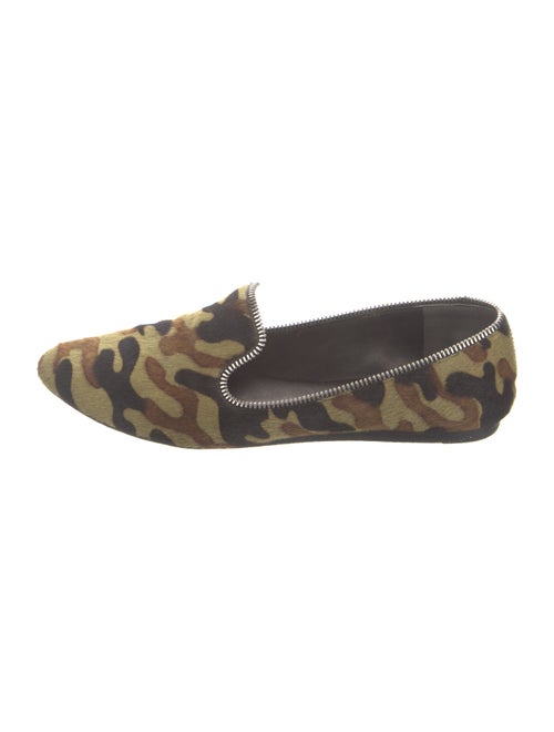 Veronica Beard Calf Hair Printed Loafers