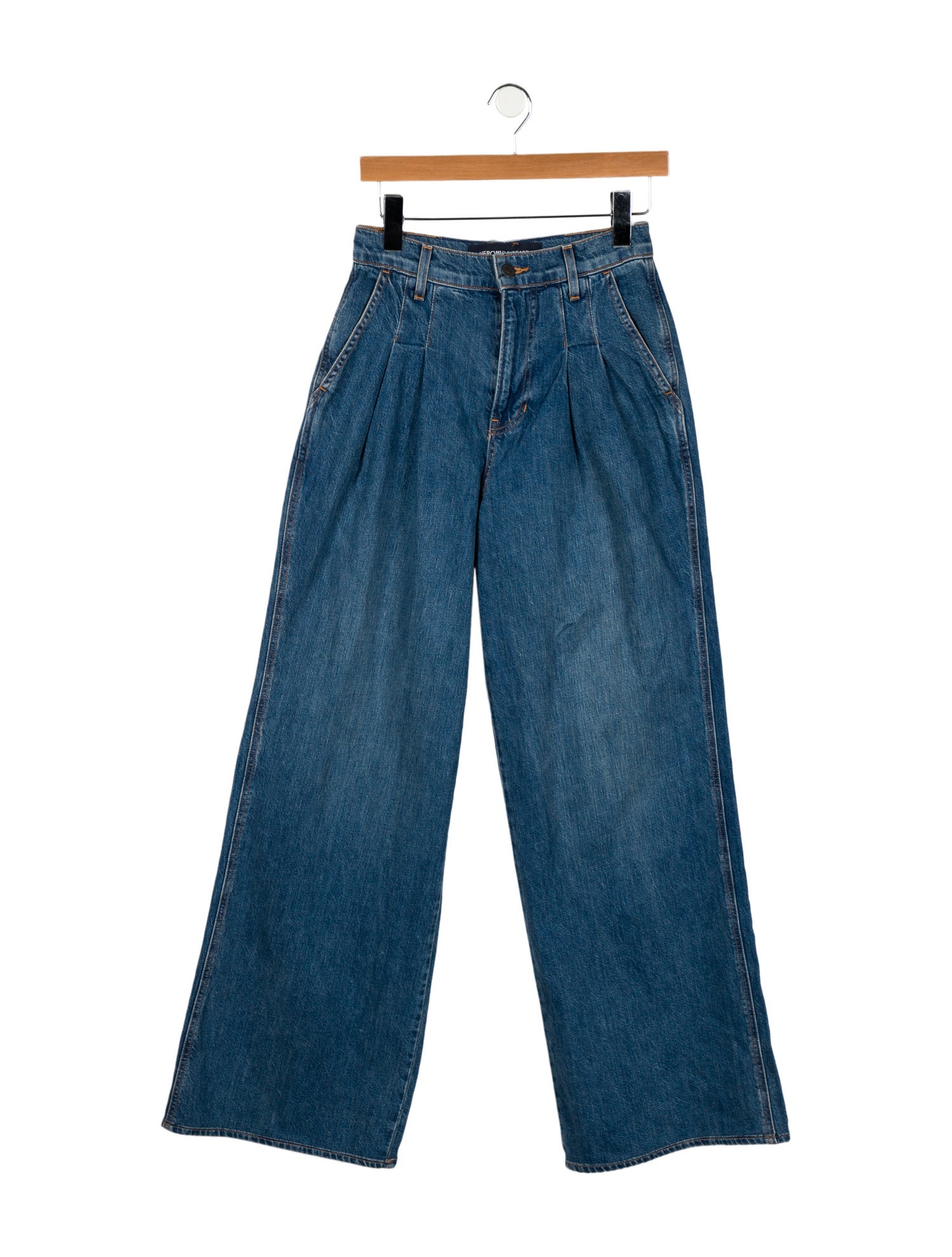 Veronica Beard High-Rise Wide Leg Jeans