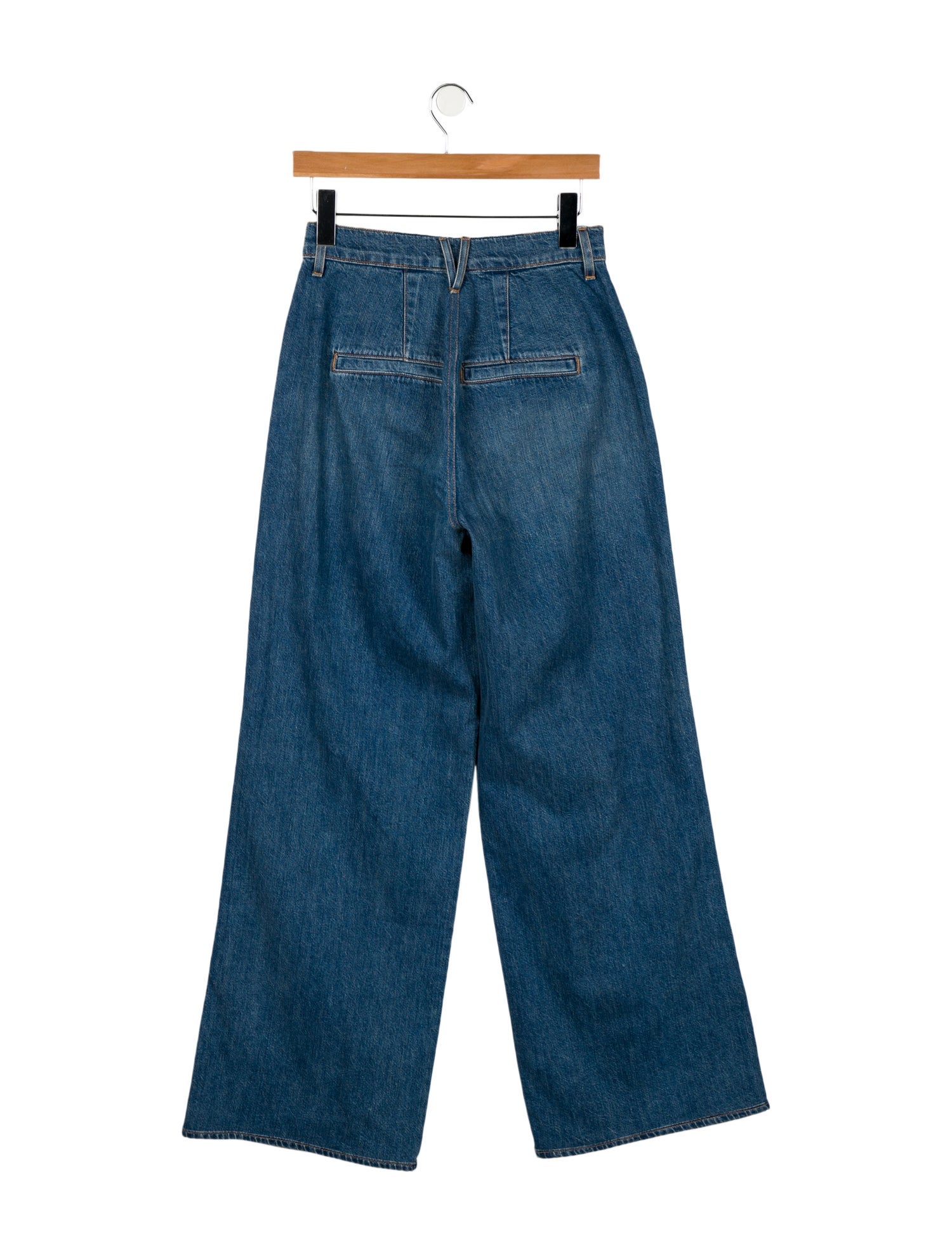 Veronica Beard High-Rise Wide Leg Jeans