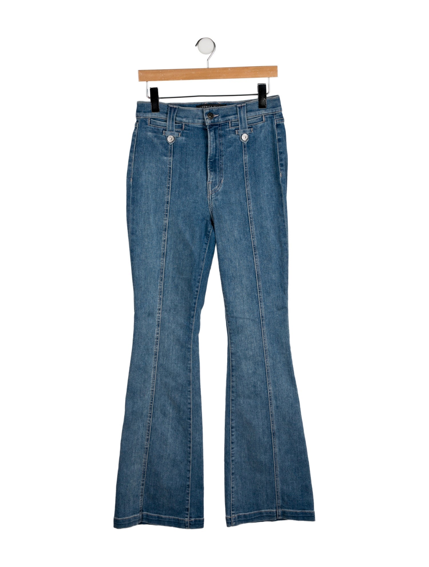 Veronica Beard High-Rise Wide Leg Jeans