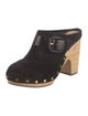 Veronica Beard Suede Studded Accents Mules