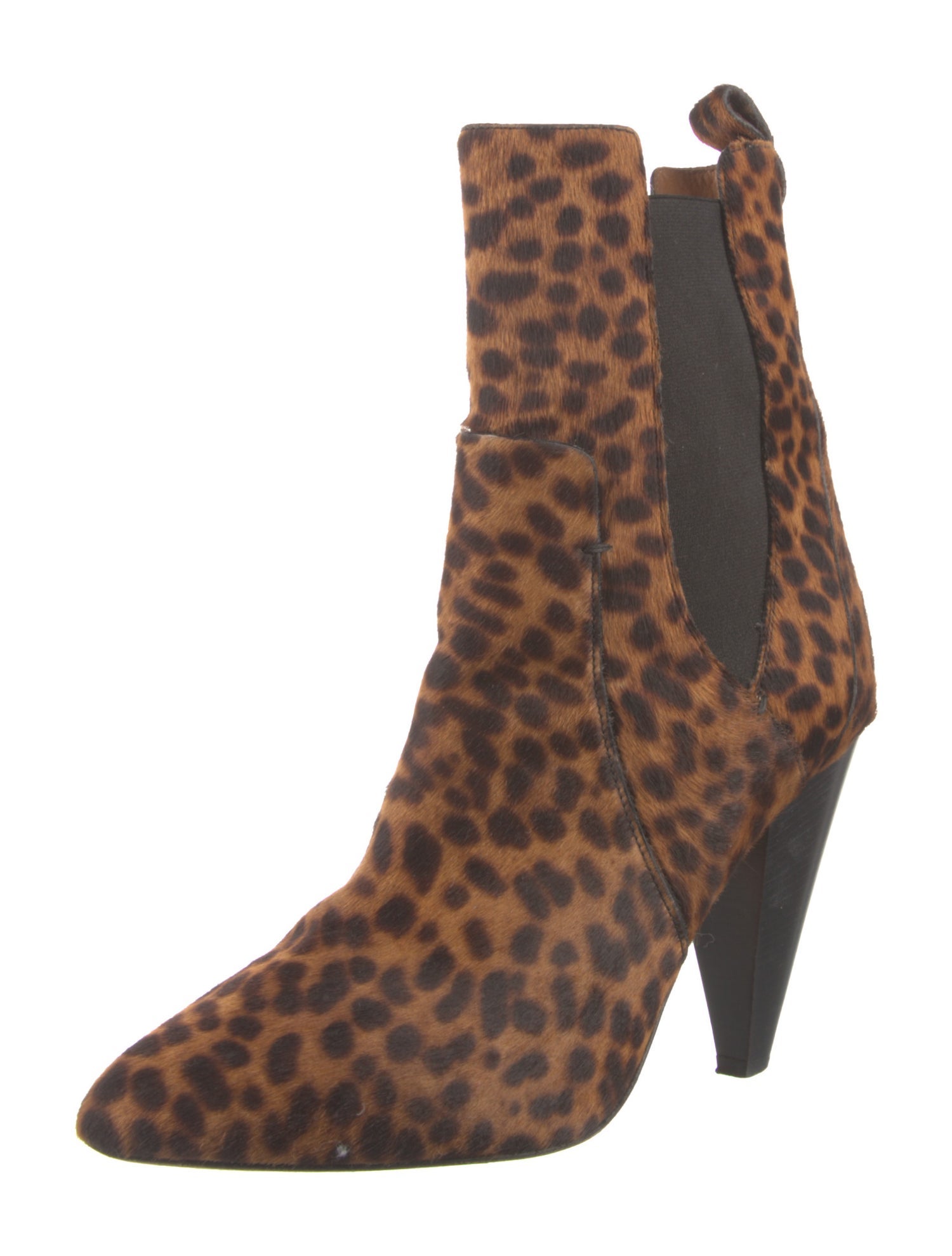 Veronica Beard Ponyhair Animal Print Chelsea Boots