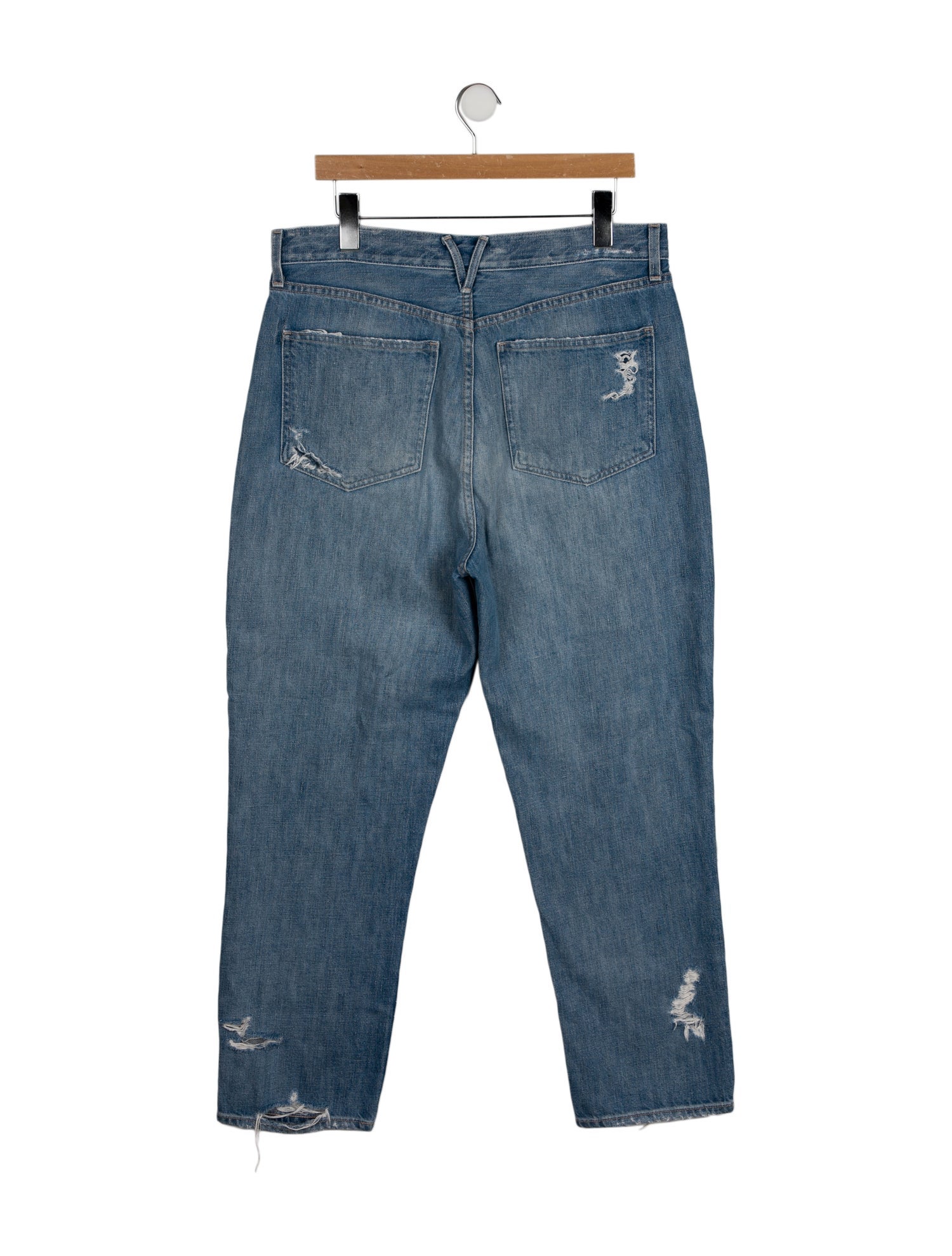 Veronica Beard High-Rise Straight Leg Jeans