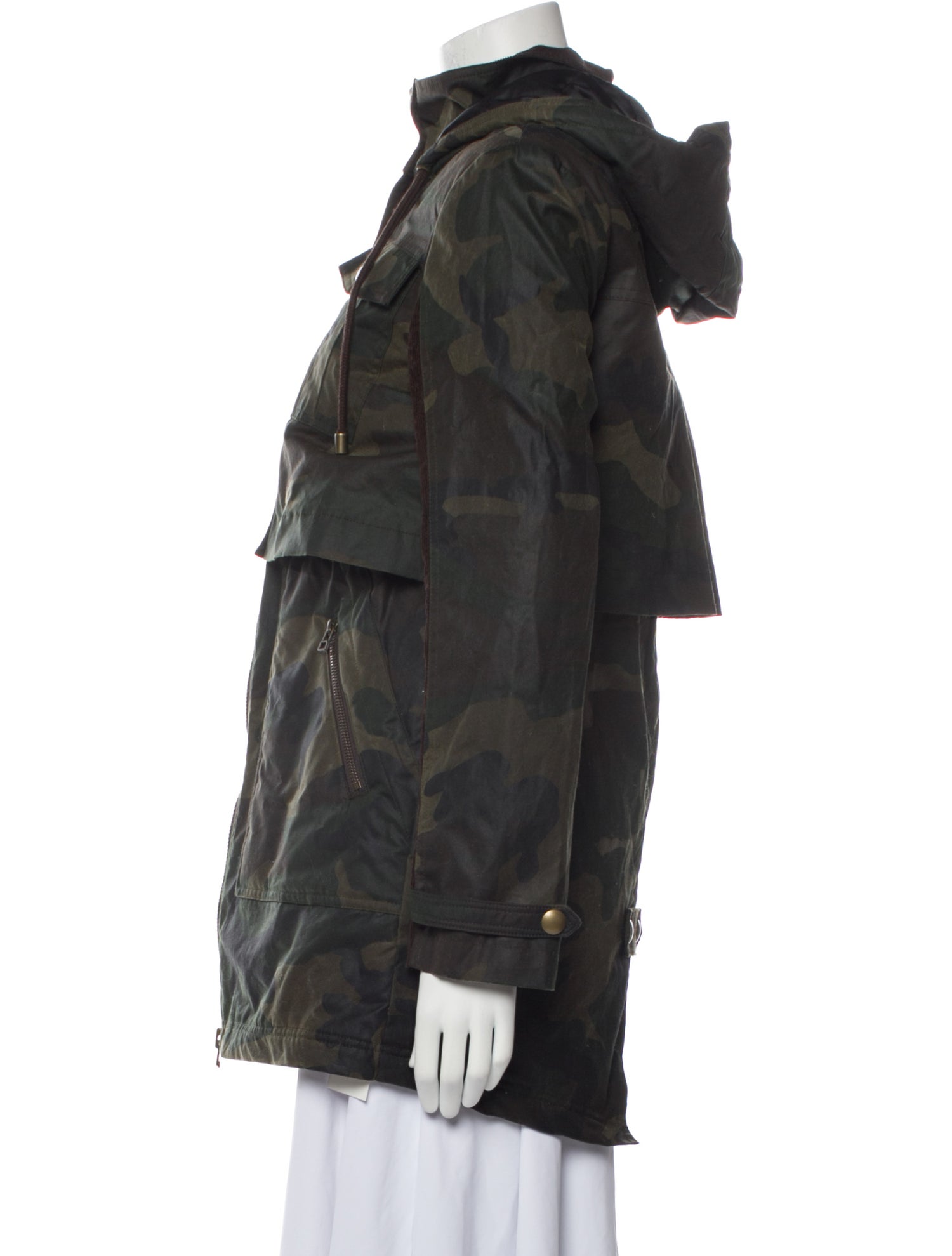 Veronica Beard Camouflage Print Coat