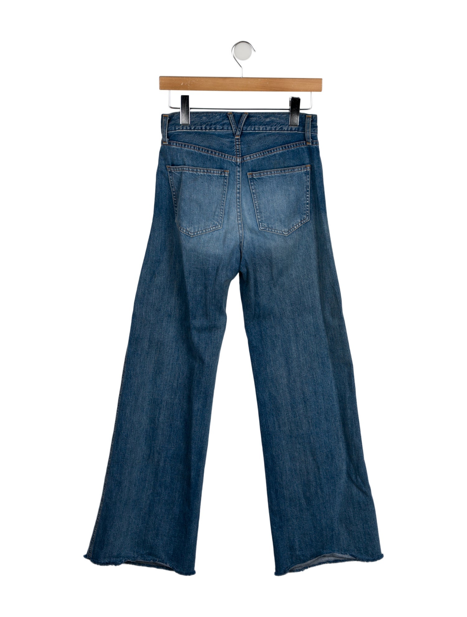 Veronica Beard Mid-Rise Wide Leg Jeans