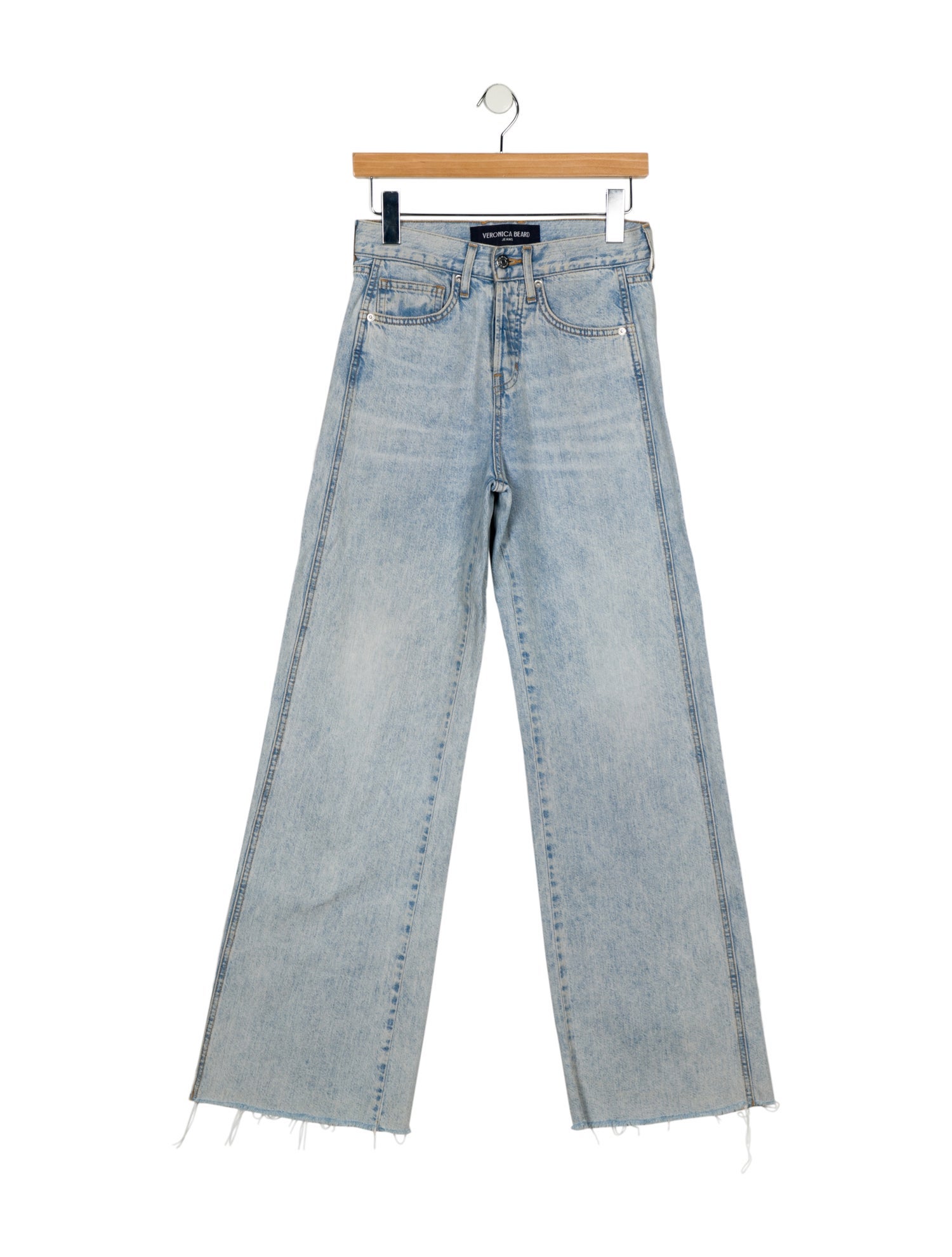 Veronica Beard High-Rise Wide Leg Jeans
