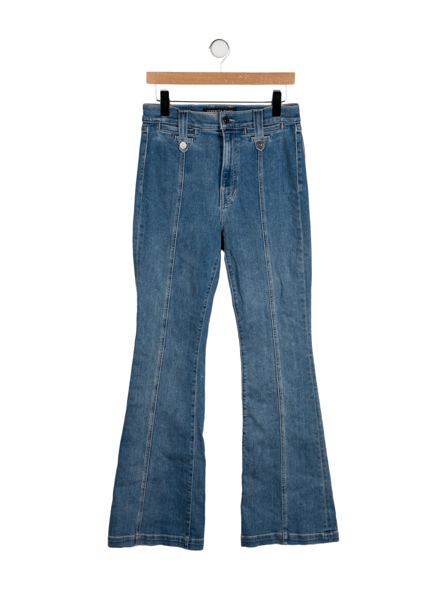 Veronica Beard High-Rise Wide Leg Jeans