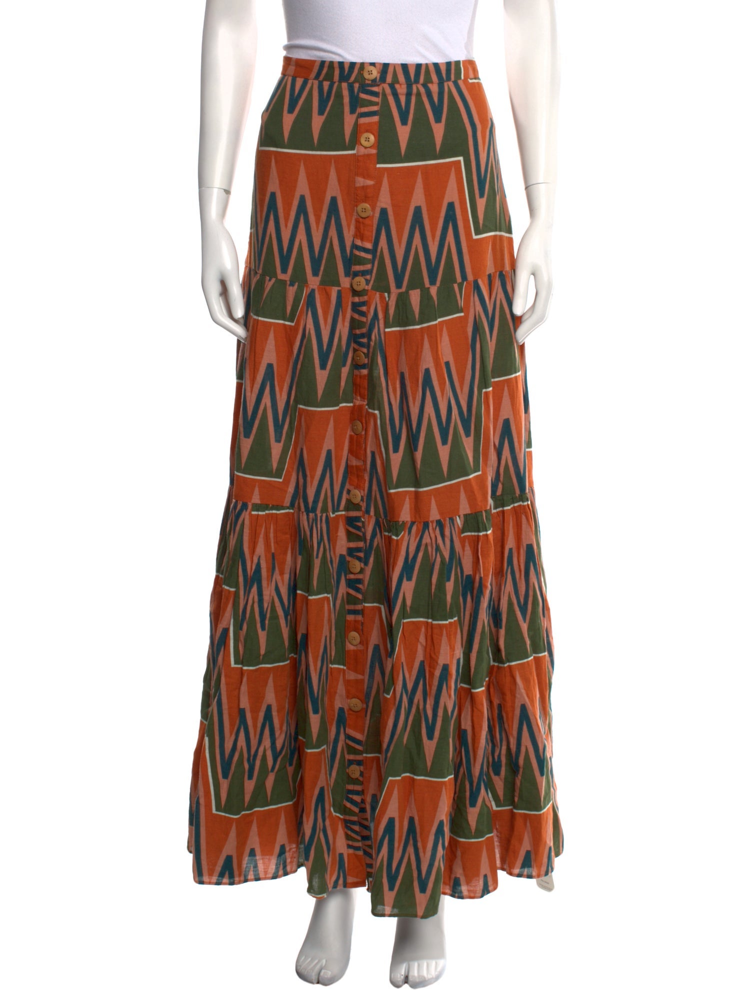Veronica Beard Linen Long Skirt