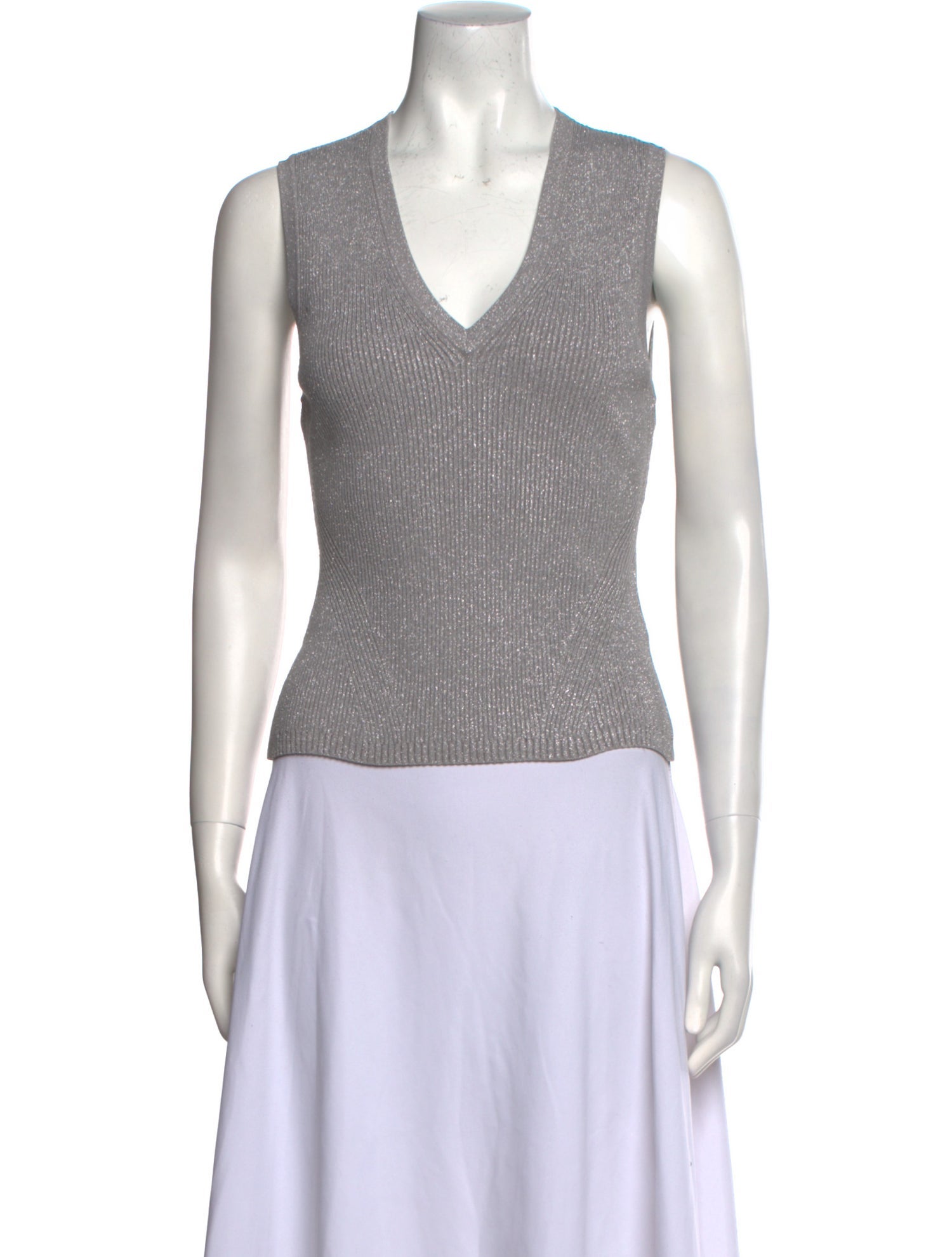 Veronica Beard V-Neck Sleeveless Top