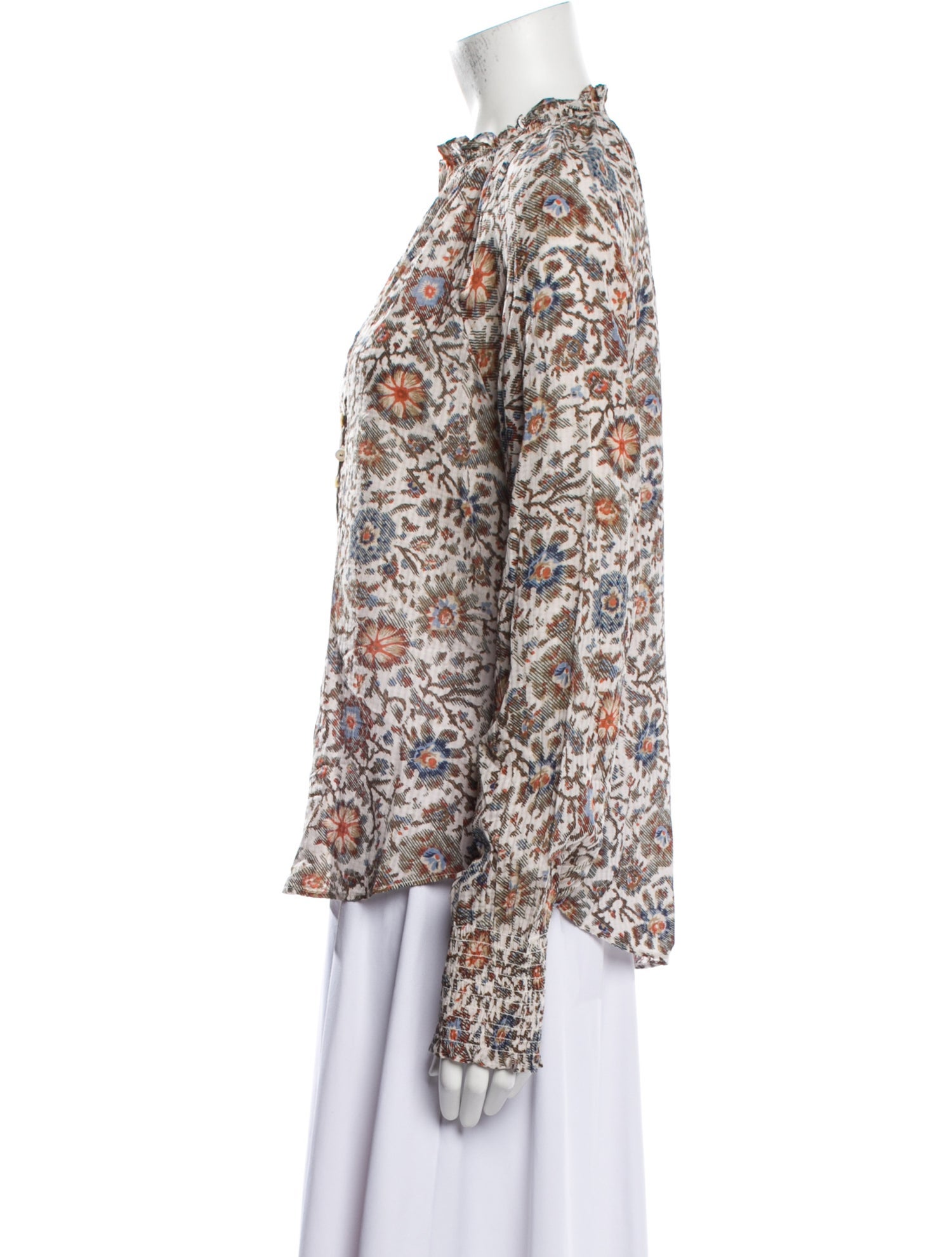 Veronica Beard Silk Printed Blouse