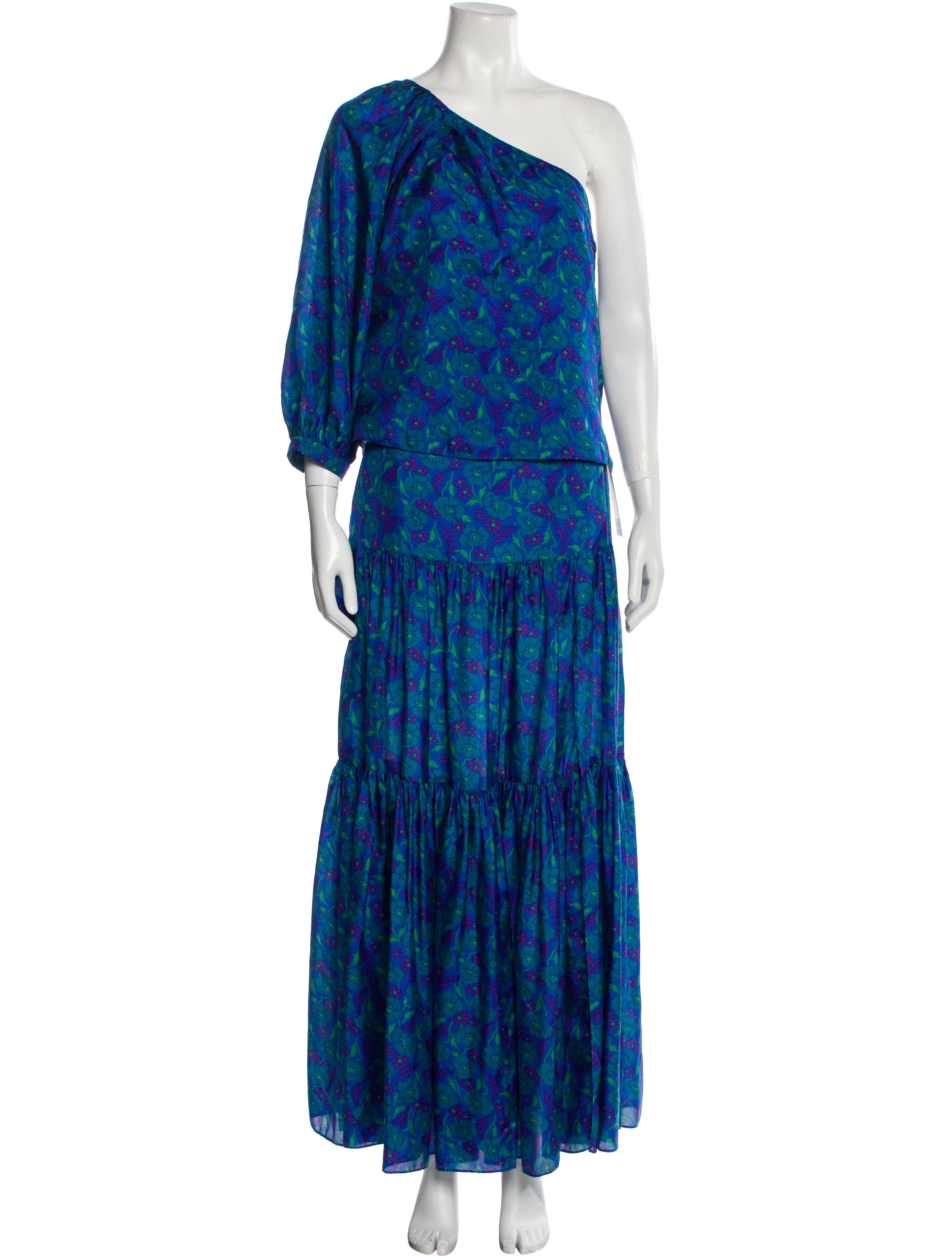 Veronica Beard Silk Floral Print Skirt Set