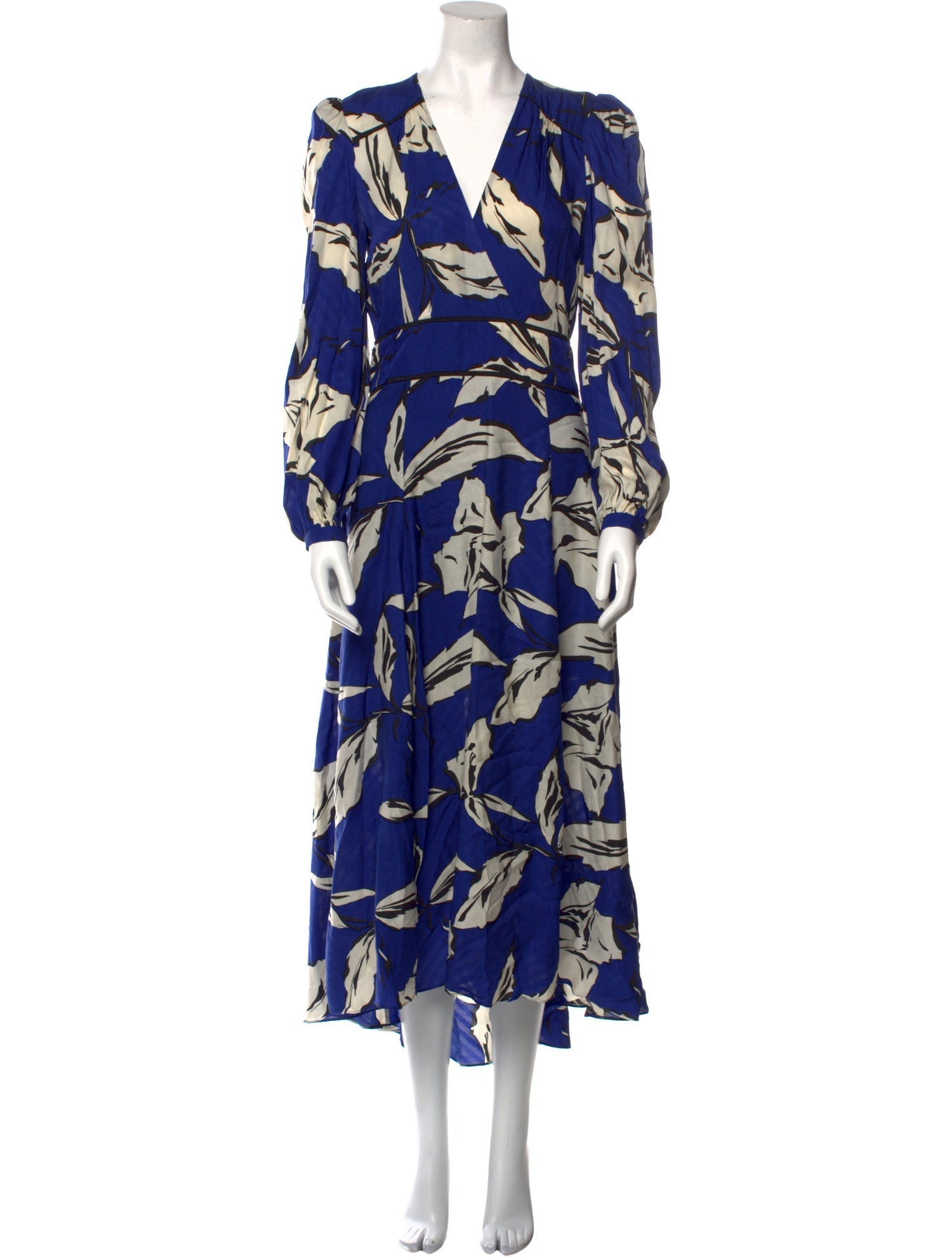 Veronica Beard Floral Print Long Dress