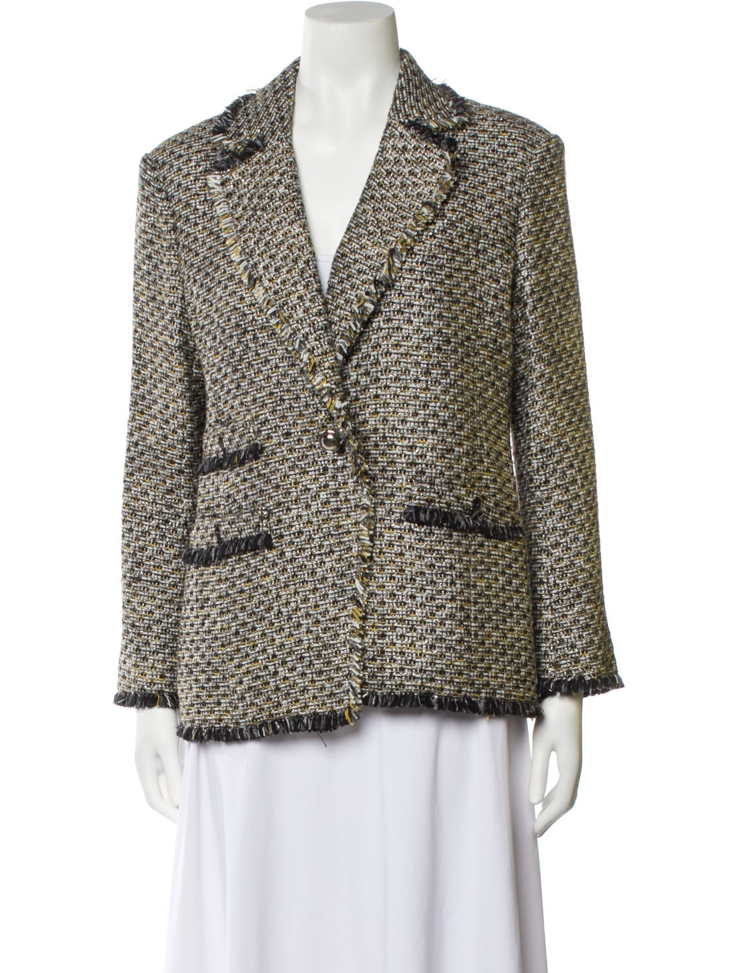 Veronica Beard Tweed Pattern Blazer
