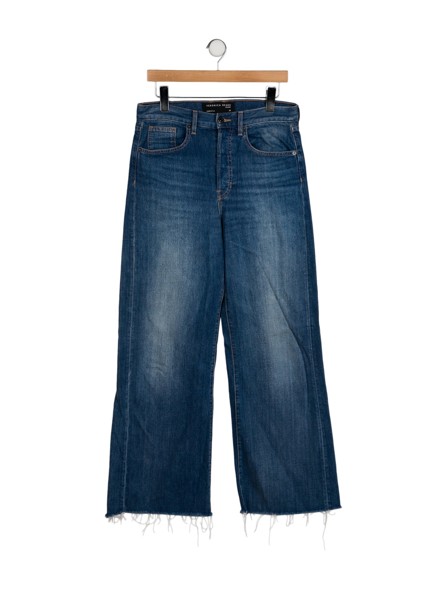 Veronica Beard High-Rise Wide Leg Jeans