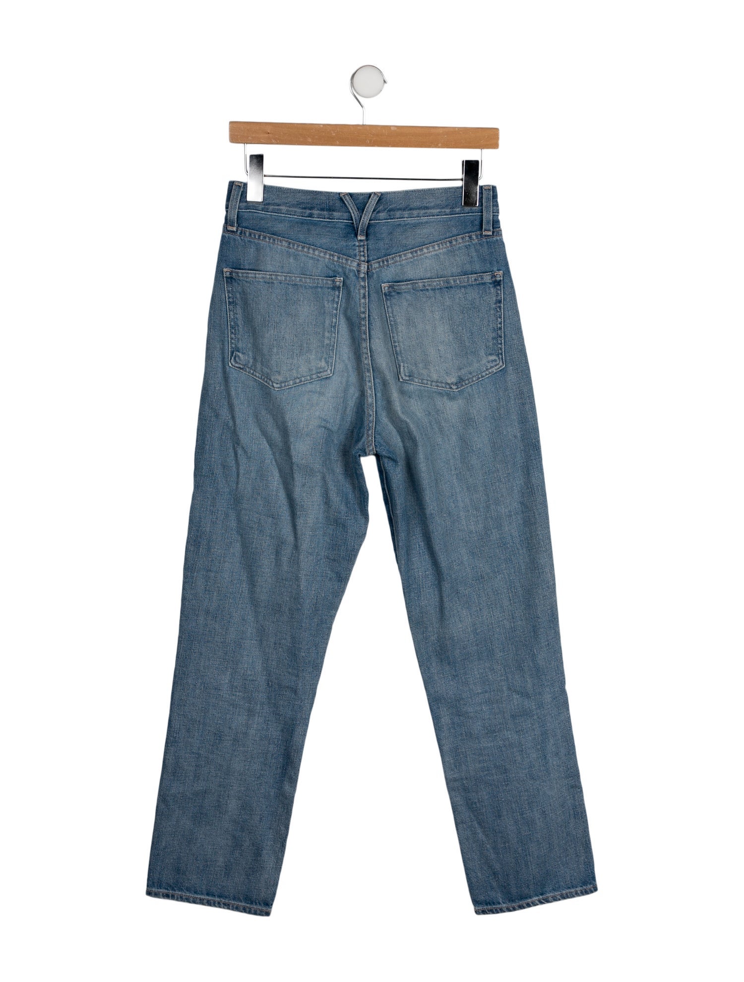 Veronica Beard High-Rise Straight Leg Jeans