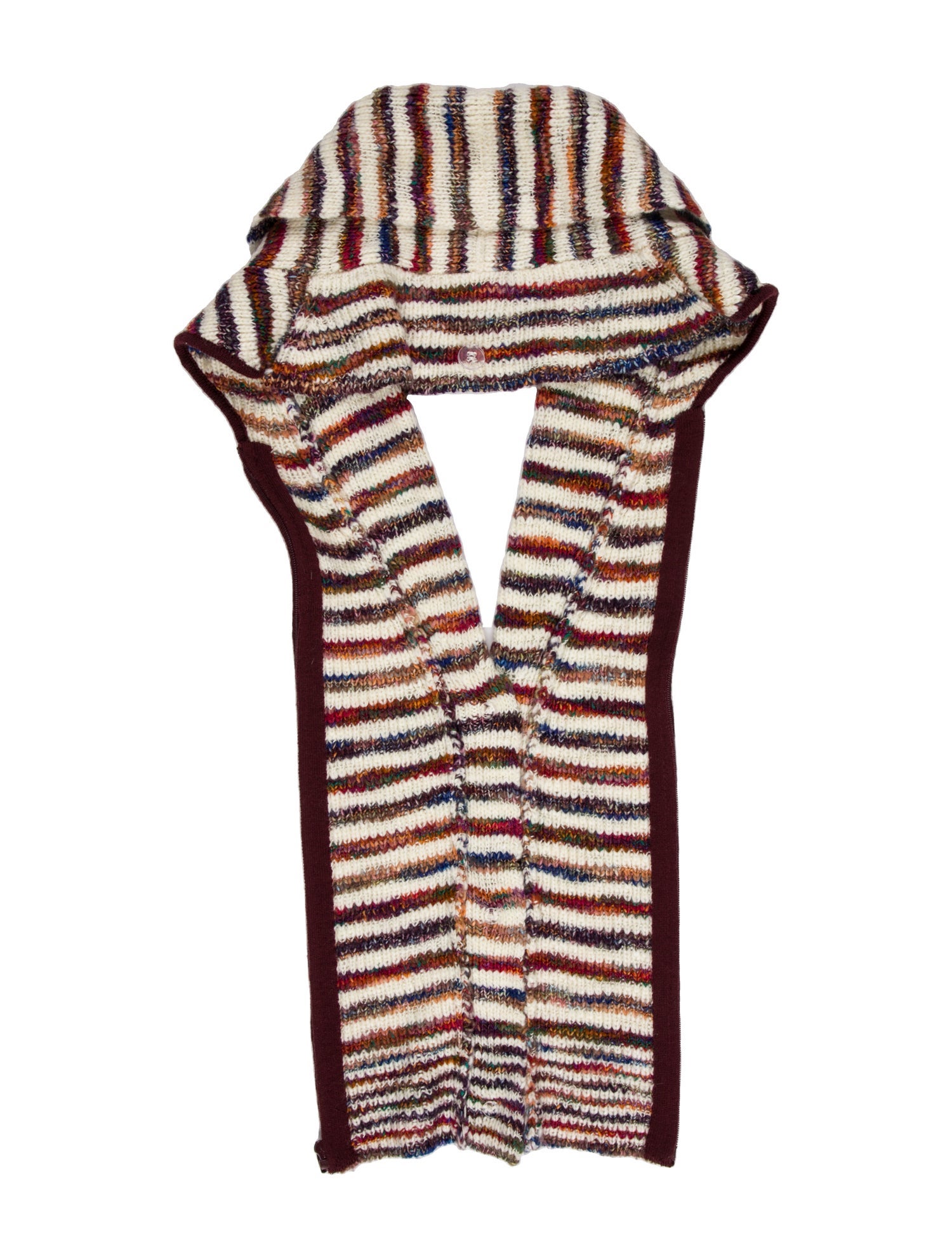 Veronica Beard Merino Wool Striped Dickey