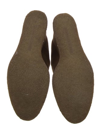 Veronica Beard Suede Fur Trim Lace-Up Boots