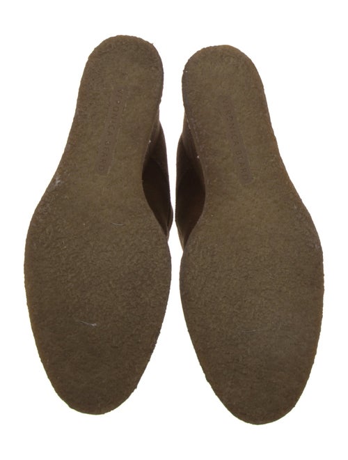 Veronica Beard Suede Fur Trim Lace-Up Boots