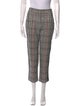 Veronica Beard Houndstooth Print Straight Leg Pants