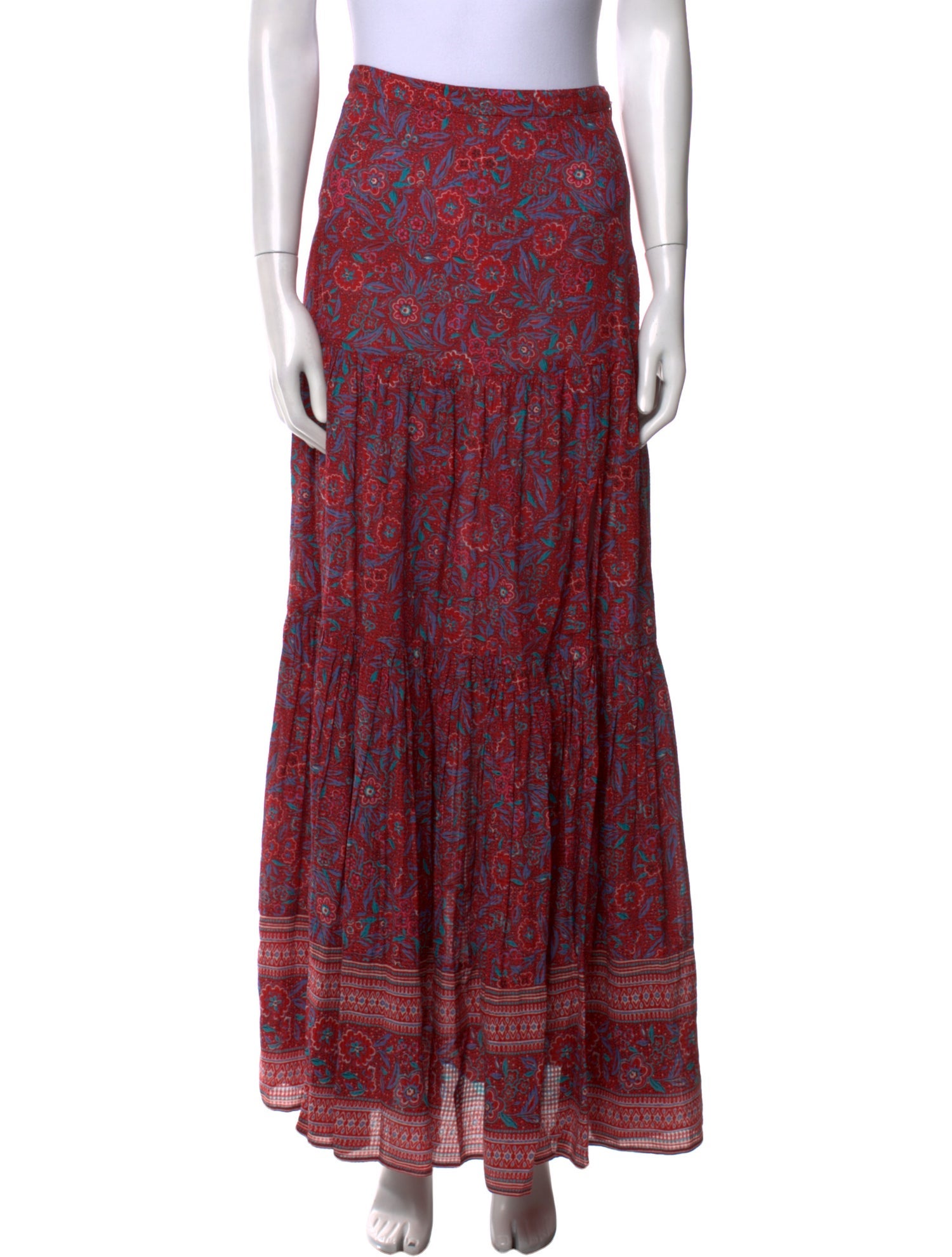 Veronica Beard Floral Print Long Skirt w/ Tags