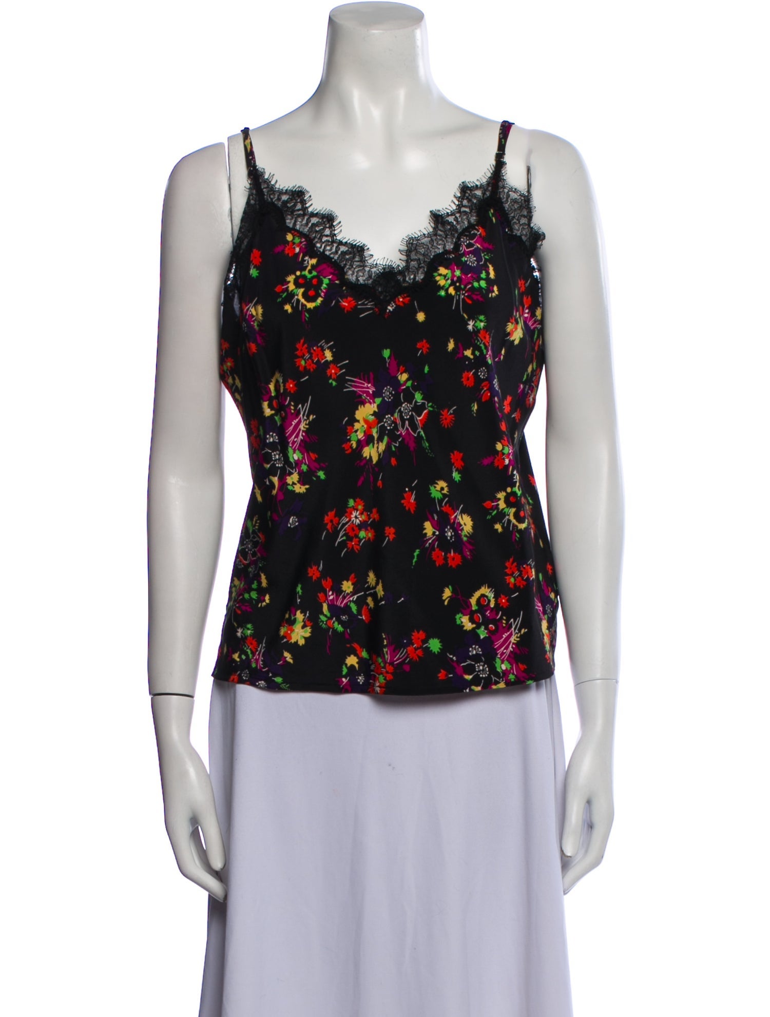 Veronica Beard Silk Floral Print Top