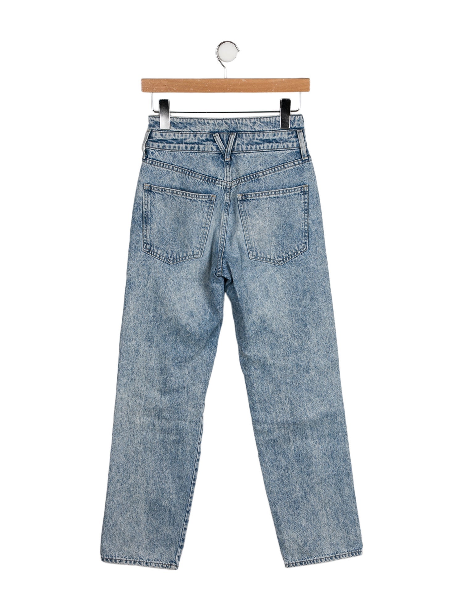 Veronica Beard High-Rise Straight Leg Jeans