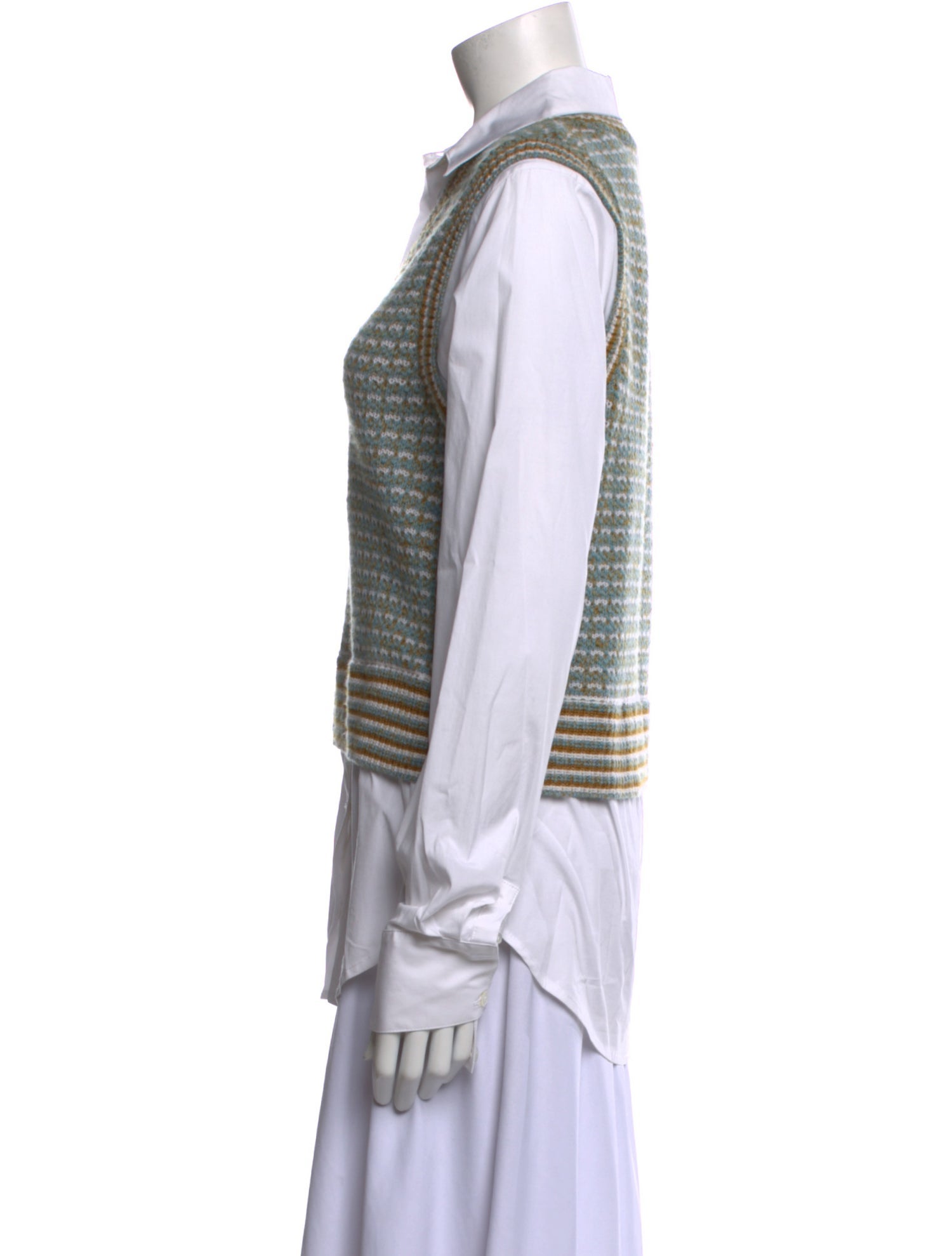 Veronica Beard Merino Wool Striped Tunic