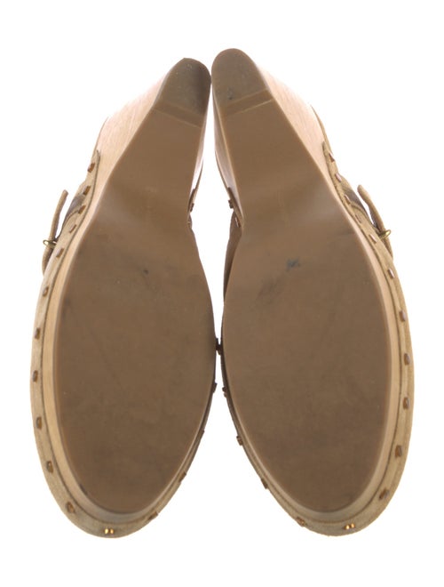 Veronica Beard Suede Studded Accents Mules