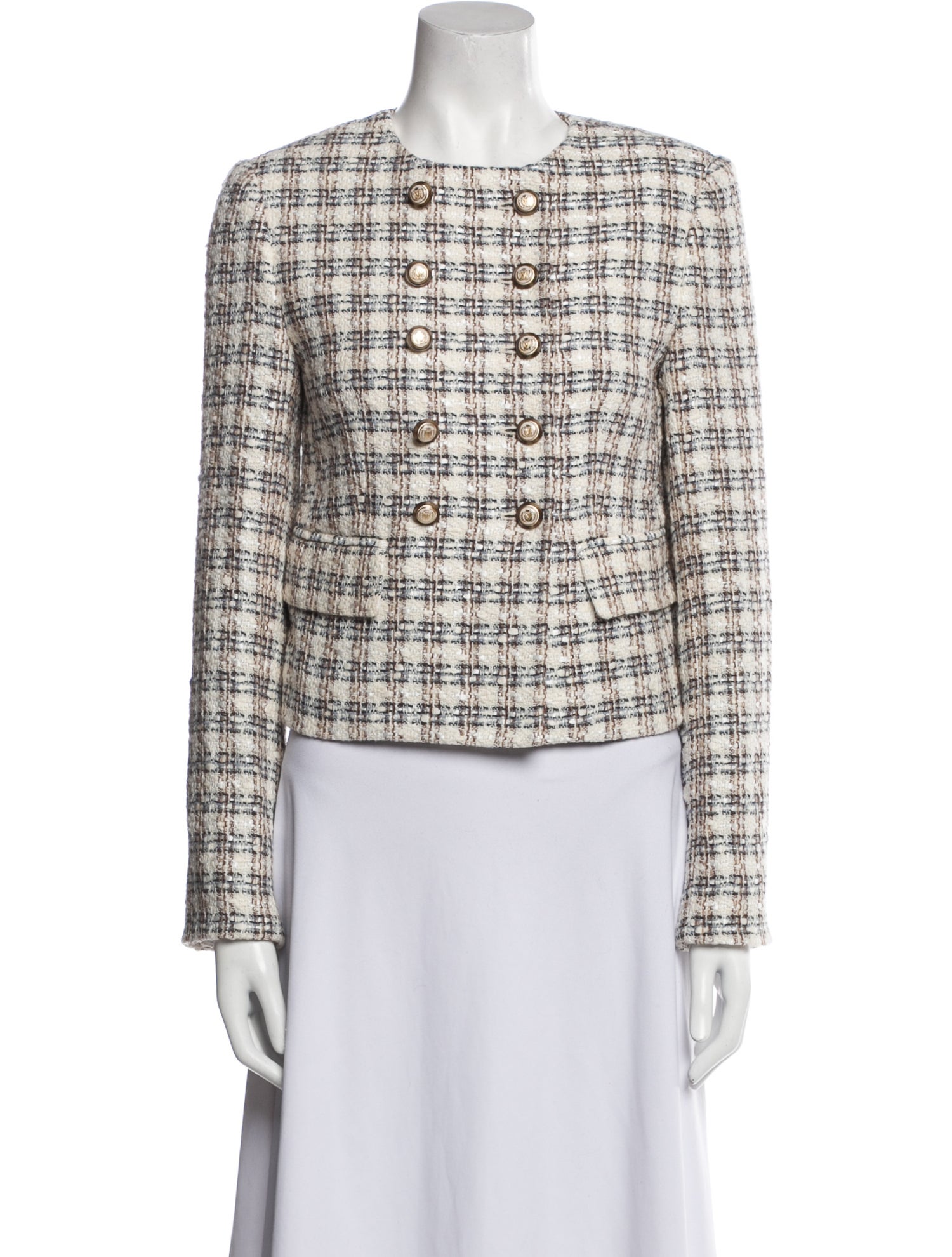 Veronica Beard Tweed Pattern Evening Jacket w/ Tags