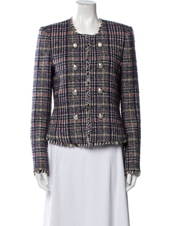 Veronica Beard Tweed Pattern Evening Jacket