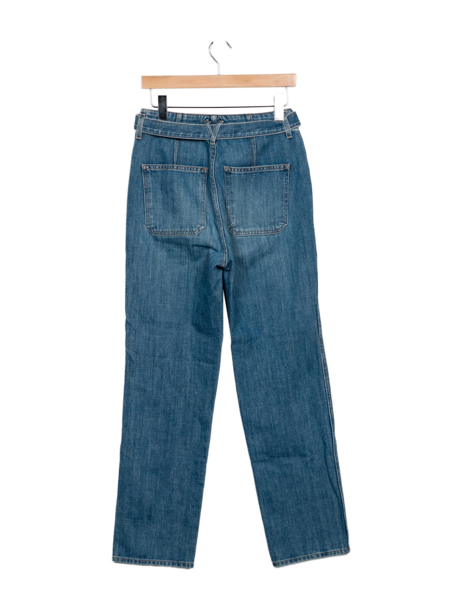 Veronica Beard High-Rise Straight Leg Jeans
